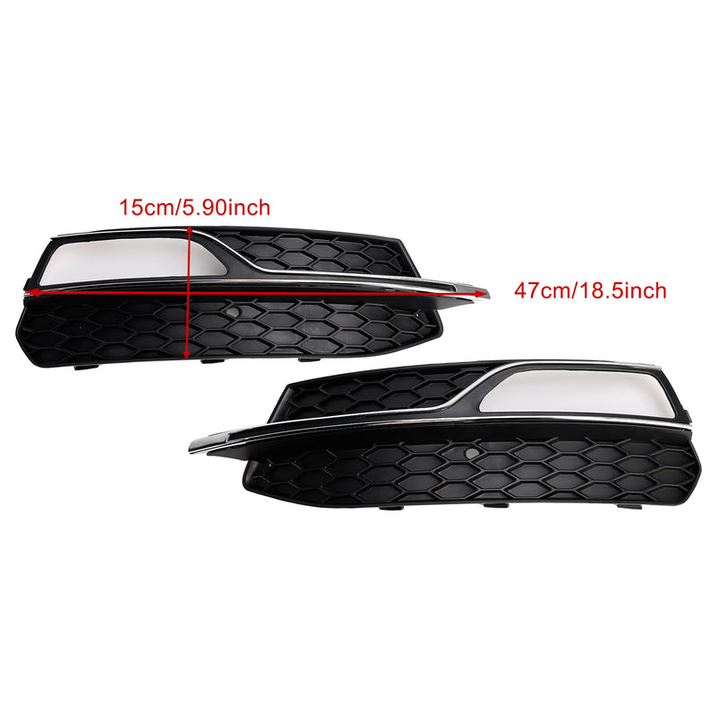 Front Lower Bumper Fog Light Cover Grille Fit AUDI A3 S-Line S3 2013-2016
