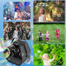 RGB LED Light Automatic Bubble Machine With Remote Control Stage Effect Party