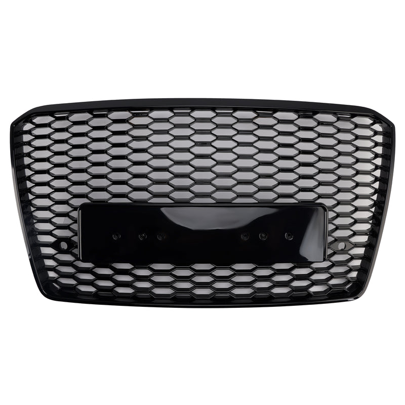 RS8 Style Front Bumper Grille Honeycomb Grill Fit Audi A8 S8 2015-2017 Black