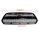 Gloss Black Front Bumper Grille Grill Fit Ford Transit MK8 2015-2018 Raptor W/LED
