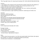 2017-2022 Jeep Grand Cherokee Pair Fog Light Covers 68335072AA 68335073AA