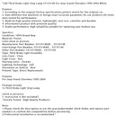 1999-2004 Jeep Grand Cherokee LED Third Brake Light Stop Lamp 55155140 White