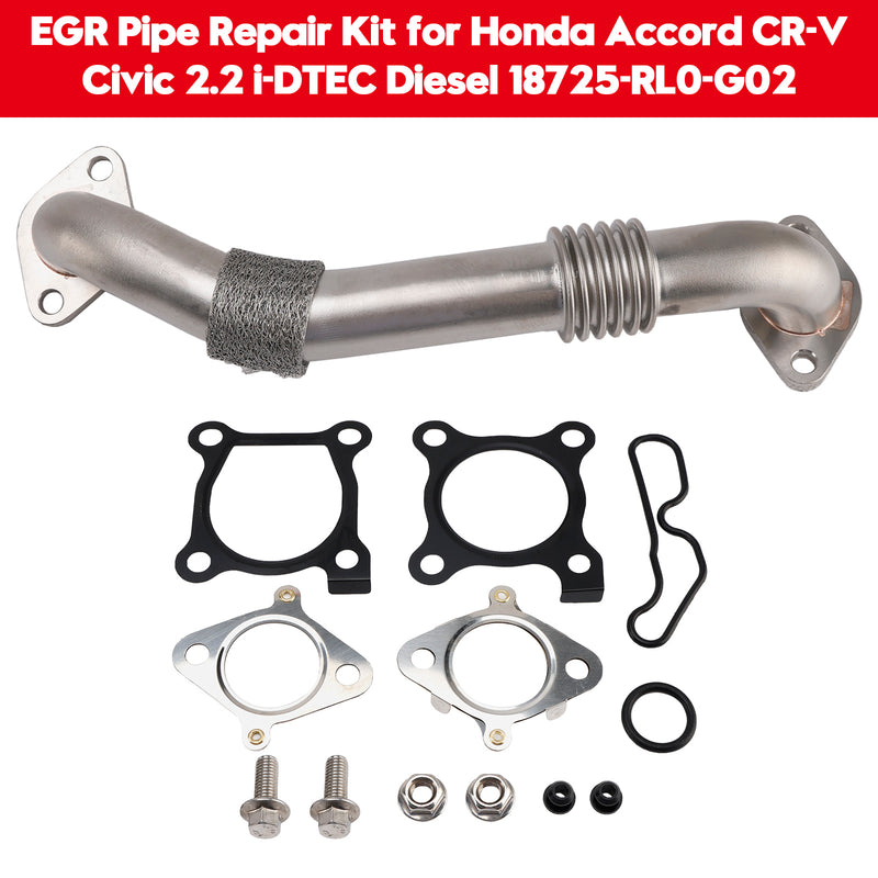 EGR Pipe Repair Kit for Honda Accord CR-V Civic 2.2 i-DTEC Diesel 18725-RL0-G02