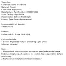 Original Fog Light Grille Right Side 4M0807682D For Audi Q7 S-Line 2016-2019