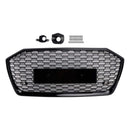2019-2023 Fit Audi A6 S6 W//O ACC RS6 Style Honeycomb Mesh Front Grille Grill