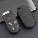 Leather Silicone Car Key Case Cover With Buckle For Jeep