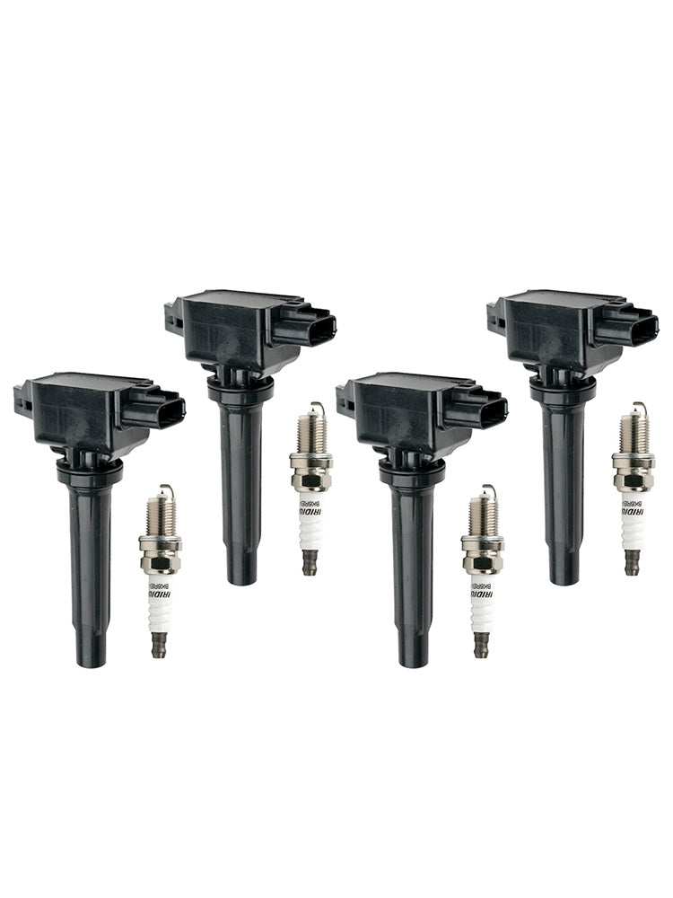 2016-2019 Mazda CX-3 2.0L L4 4x Ignition Coils+Spark Plugs UF656