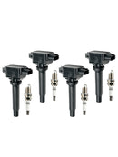 2012-2020 Mazda 3 2.0L L4 4x Ignition Coils+Spark Plugs UF656