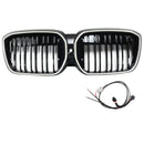 Double Slat Black Front Kidney Grill Grille Fit BMW IX3 G08 LCI 2022-2024