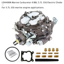 LDH408N Marine Carburetor 4 BBL 5.7L 350 Electric Choke