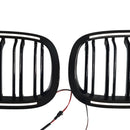 2004-2009 For BMW 5 Series Touring E61 520i 523i 525i 528i 530i 535i 540i 545i 550i 2PCS Glossy Black Front Sport Kidney Grille