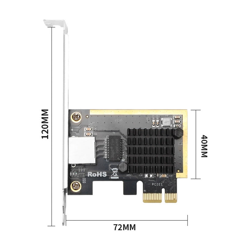 PCIE to 2.5G Network Card 2.5 Times Faster Gaming Network Card Synology PXE WO