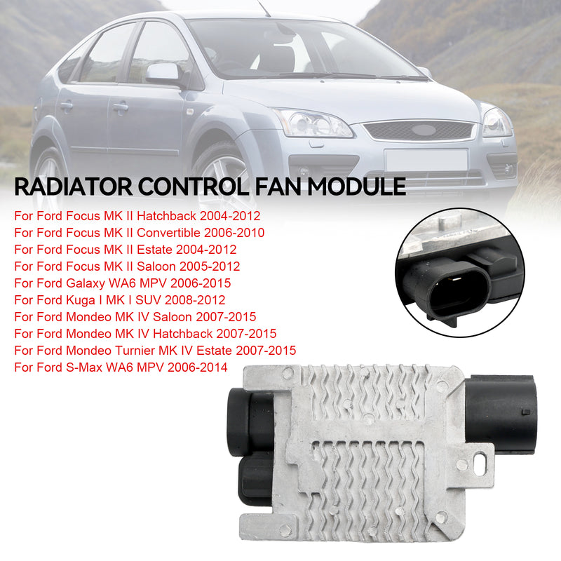 Radiator Control Fan Module 1477218 Fit Ford Focus MK II/IV 6W1Z8B658AC