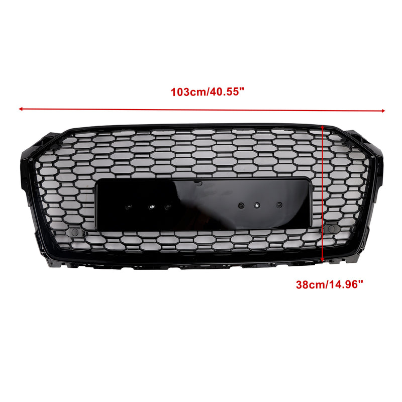 RS5 Style Sport Front Honeycomb Grille Grill Fit Audi A5 S5 B9 2017-2019