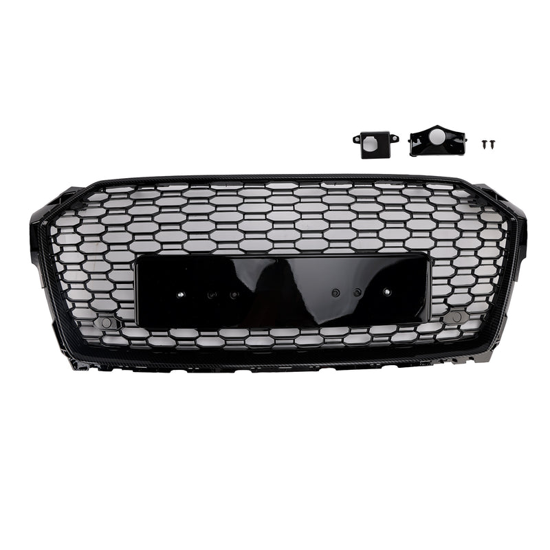 RS5 Style Sport Front Honeycomb Grill Grille Fit Audi A5 S5 B9 2017-2019