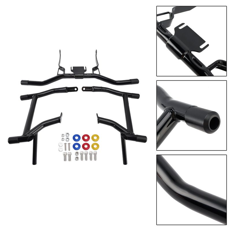 Bumper Kit Crash Bar Engine & Saddlebag Guard Fit Black For Flht Flhx 2014-2023