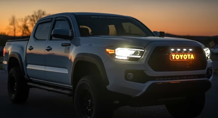 Tacoma TRD Pro 2016-2023 Grill Replacement Grille + ACC DRCC Garnish Sensor Cover + LED Lights