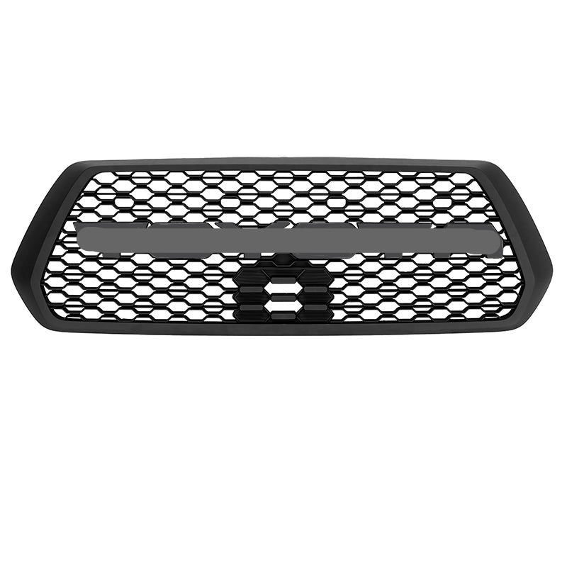 2016-2023 Toyota Tacoma PT228-35170 TRD PRO Style W/letter Matte Black Front Bumper Hood Grill Grille