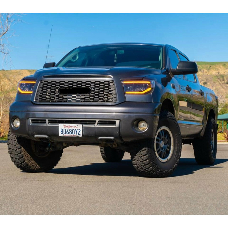 10-13 Toyota Tundra TRD PRO Black Honeycomb Front Bumper Grill Grille