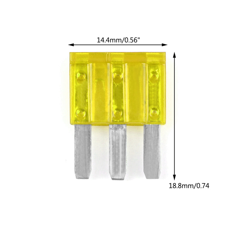 1 ¡Á Micro3 Fuse Automotive ATL 3 Prong Blade Fuse Holder + 5 ¡Á 20A Micro3 Fuse