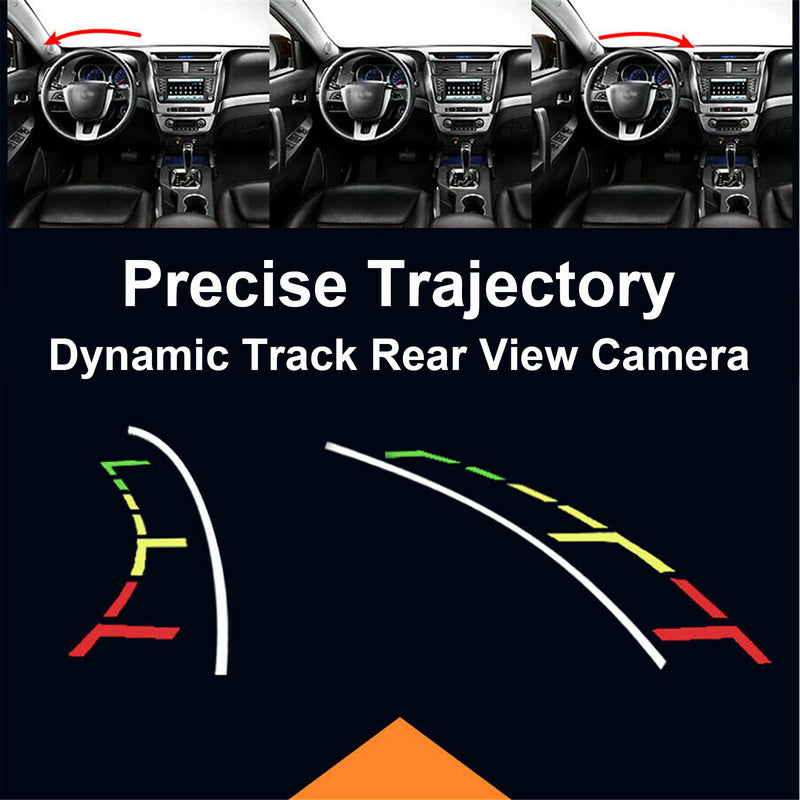 HD Dynamic Trajectory Tracks Car Wireless Rear View Camera Fit For E46 E53 E70