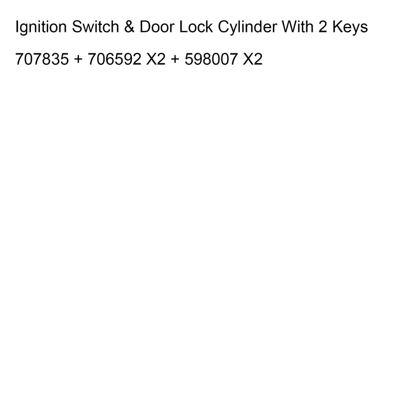 2003-2006 Chevrolet Silverado Suburban Tahoe Ignition Switch & Door Lock Cylinder With 2 Keys 707835 706592 598007