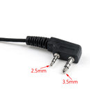 5x Ear-Hook Earpiece Headset Mic 2Pin For Kenwood Puxing Wouxun Baofeng Radio