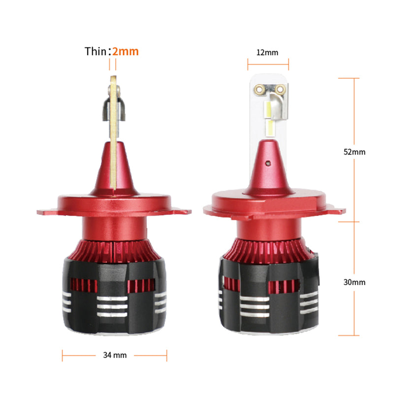 27W LED headlight Bullet Head Mini Conversion Kit H4 LED Headlight Bulb Generic
