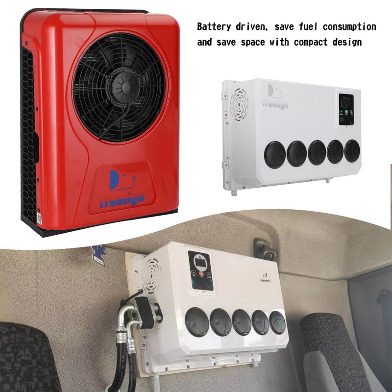 12V DC RV Caravan Truck Excavator Universal Car Hanging Air Conditioner Kit