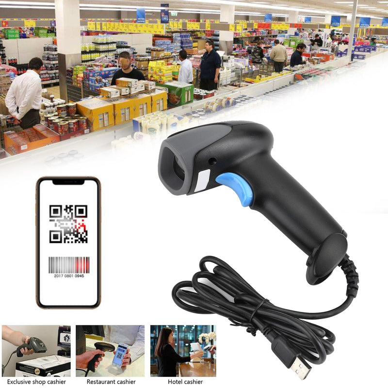 1D + 2D Portable Handheld USB Port Laser Barcode Scanner Bar Code Reader M930