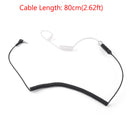3.5mm Air Tube Headphone Anti-radiation Earphone Bodyguard Headset with Mic