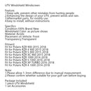 Half Windshield fit for Polaris RZR 900 15-18 RZR 1000 14-18 RZR XP TURBO 16-18 Generic