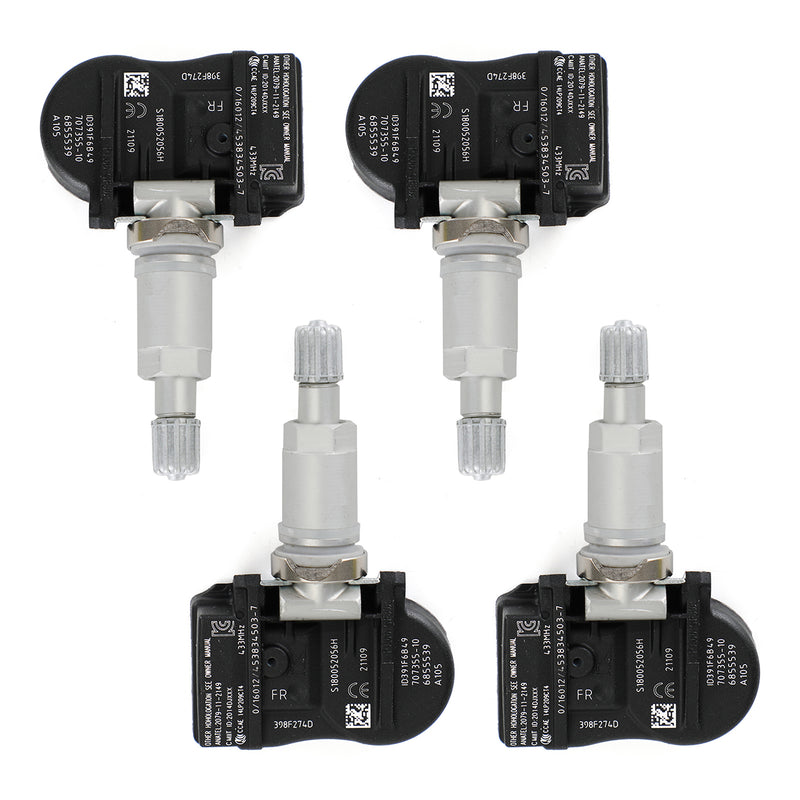 4x TPMS Tire Pressure Sensor 6855539 For BMW 2014-2018 M3 M4 F30/F32 F80/F82 Generic