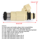 1PCS Fuel Injectors for Mitsubishi Eclipse Lancer Chrysler CDH-240 842-12299 Generic
