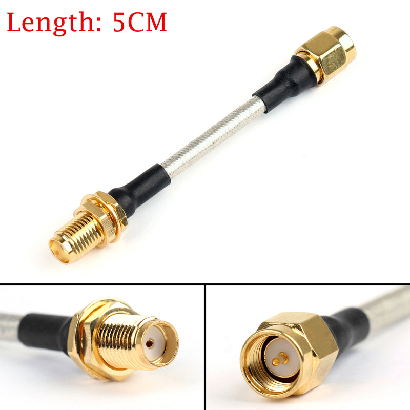 SMA Male To SMA Female RG141 Extension Cable Made With Semi Rigid Cable 5CM New