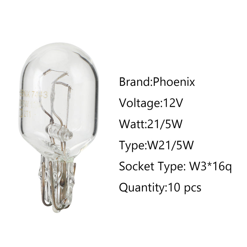 For Phoenix Premium Signaling Lamp W21/5W 12V21/5W W3*16Q Generic