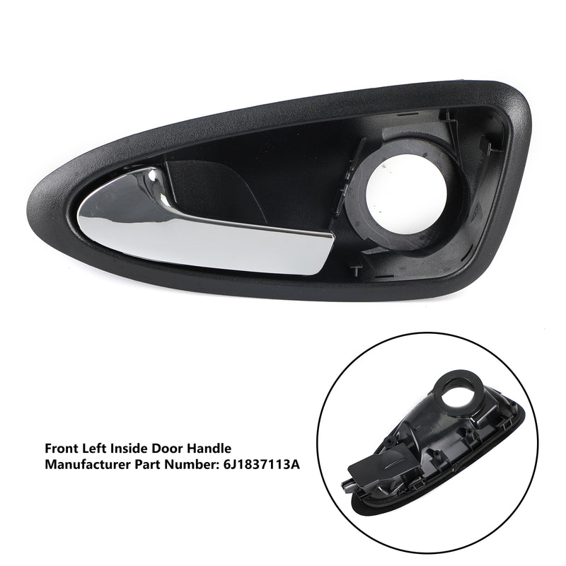 Front Left Interior Inner Door Handle 6J1837113A For Seat Ibiza IV 2009-2012 Generic