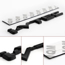 3D Metal i-VTEC Car Trunk Rear Turbo Fender Emblem Badge Decals Stickers Silver Generic