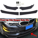 4PCS Universal Front Bumper Lip Body Kit Spoiler Fit GMC Honda Civic BMW Benz