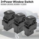 3x 93580-2E000 Electric Power Window Switch Control For Hyundai Tucson 2005-2010 Generic