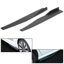 Pair 86cm Car Carbon Fiber Side Skirts Rocker Splitters Diffuser Winglet Wings Generic