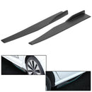 Pair 45cm Car Carbon Fiber Side Skirts Rocker Splitters Diffuser Winglet Wings Generic