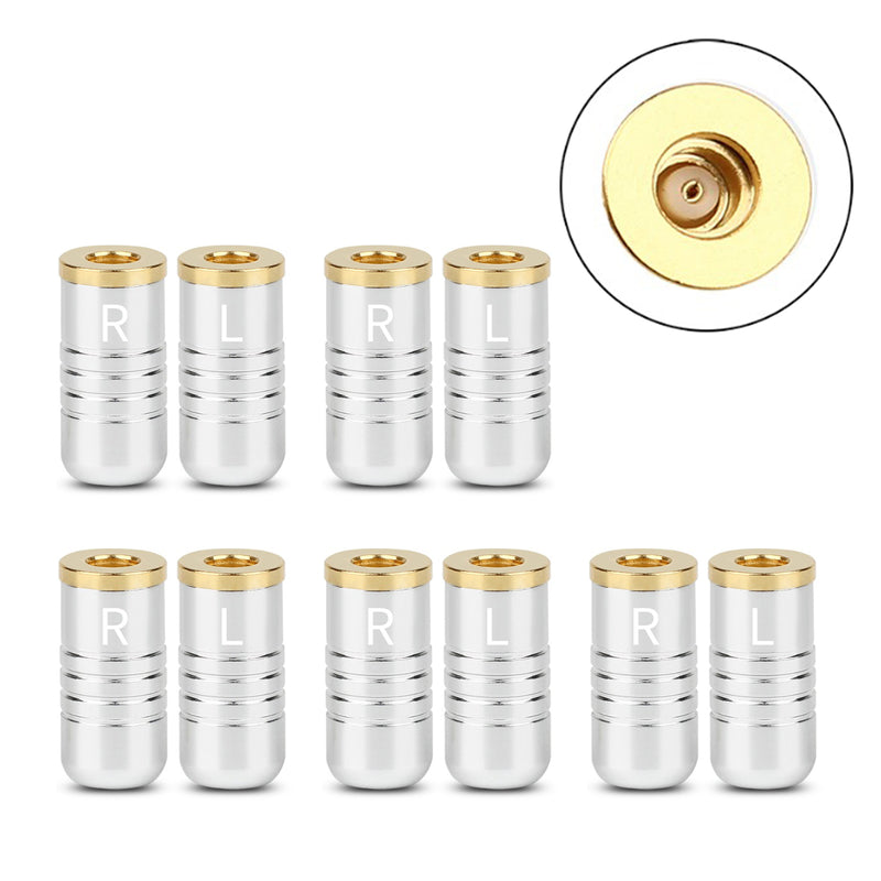 5PCS MMCX Female Earphone Plug Audio Connector For UE900 SE535 SE215 W30 Chrome