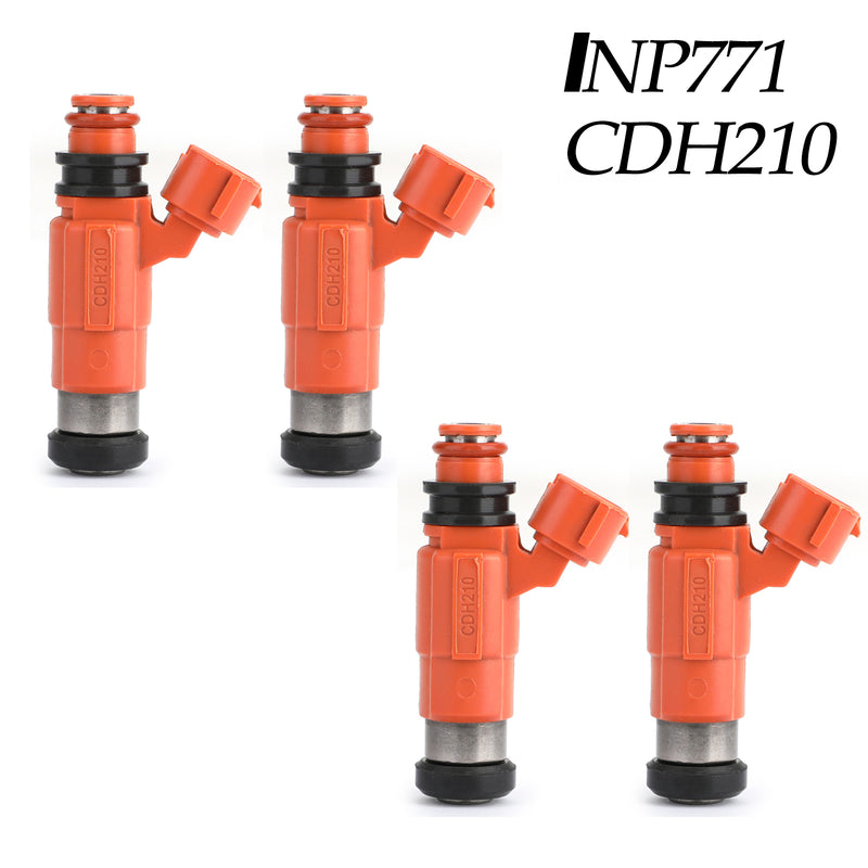 4PCS Fuel Injectors CDH210 880887T For Yamaha F115 HP Outboard 2000-2011