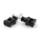 1" 25mm Black Handlebar Risers Clamp For Dyna Sportster Touring Generic
