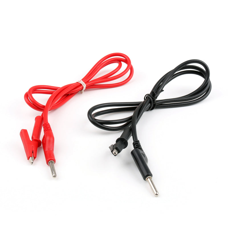 2 Pcs Alligator Clip Silicone Cable To 4mm Banana Plug