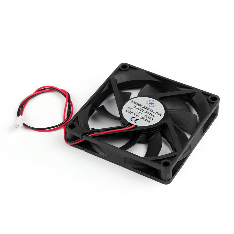 1Pcs DC Brushless Cooling PC Computer Fan 12V 8015s 80x80x15mm 0.16A 2 Pin Wire