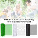 15.7IN Plastic Chicken Fence Floral Netting Mesh Garden Patio Protective Net
