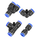 40Pcs Quick 6mm OD Plastic Pneumatic Push Connector Air Line Fittings