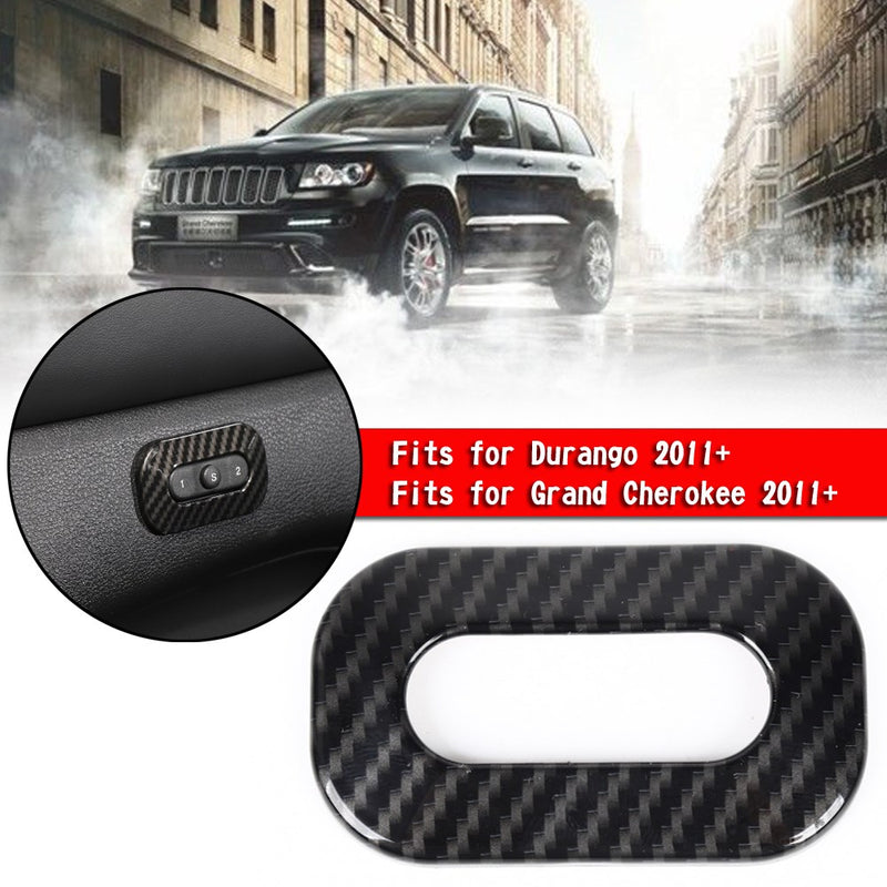Carbon Memory Seat Switch Button Cover Trim For Durango Grand Cherokee 2011+ Generic